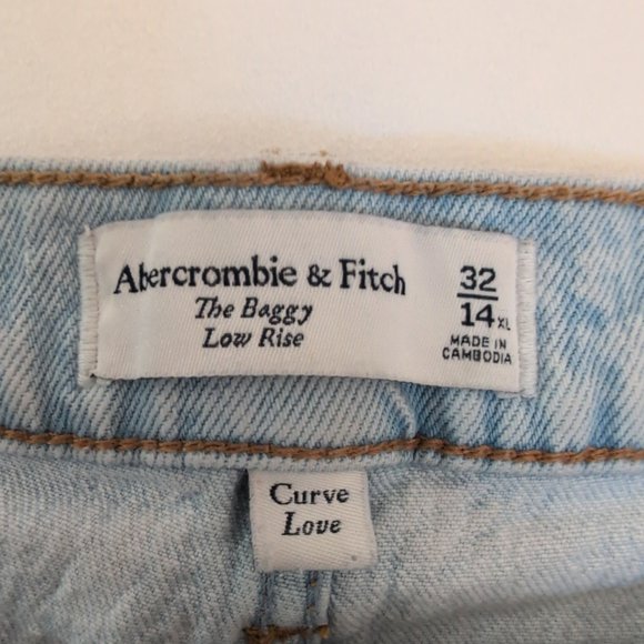 Abercrombie & Fitch Women's Flare Wide Leg Jeans Size 14 (Plus) - Light Blue - Picture 5 of 9